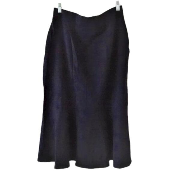 Lands' End Black Ponte Stretch Midi Stylish Boot Skirt - Small (NWT) - Picture 1 of 6